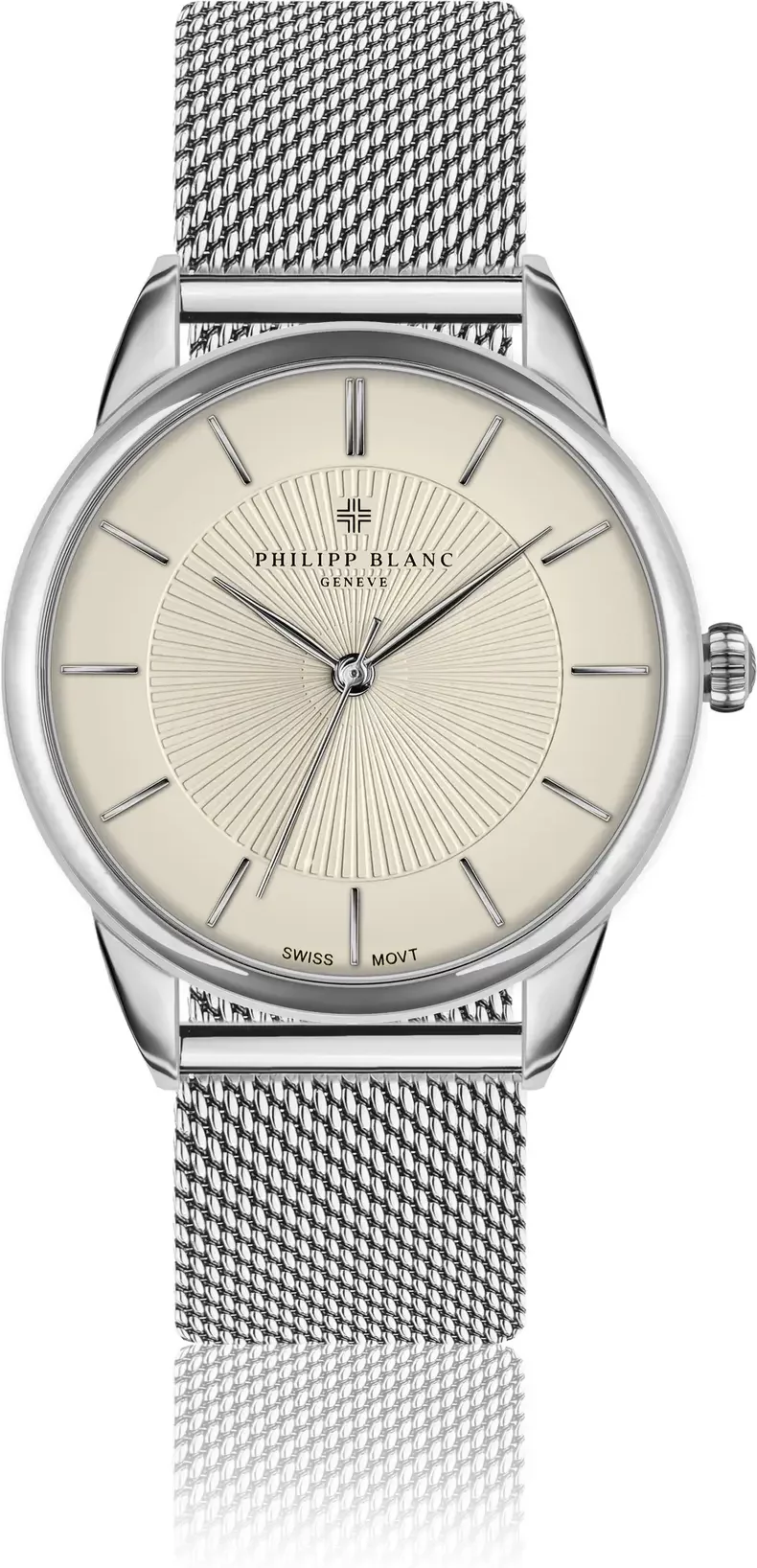 Watch mesh Philipp Blanc Silver