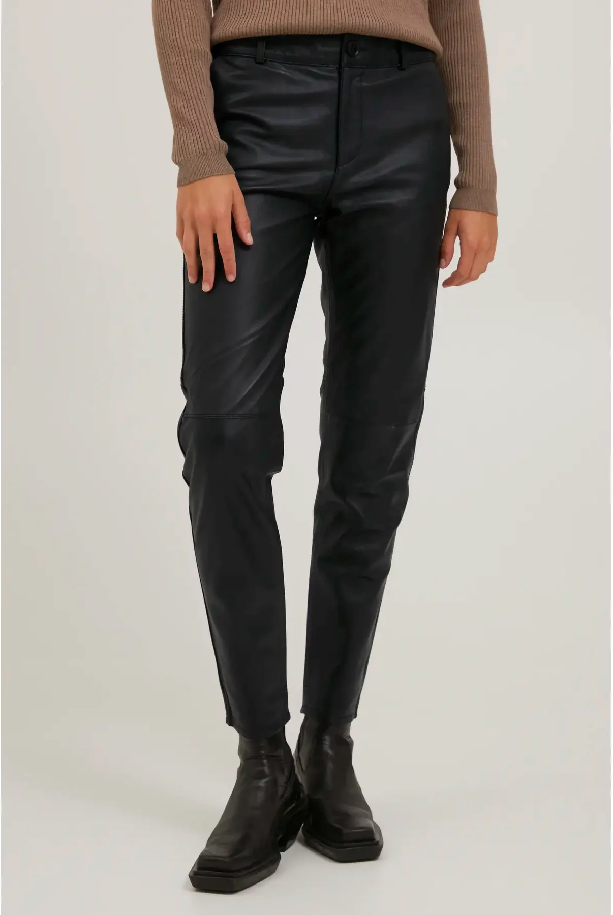 Women's skinny leather trousers Pulz Jeans Chloe