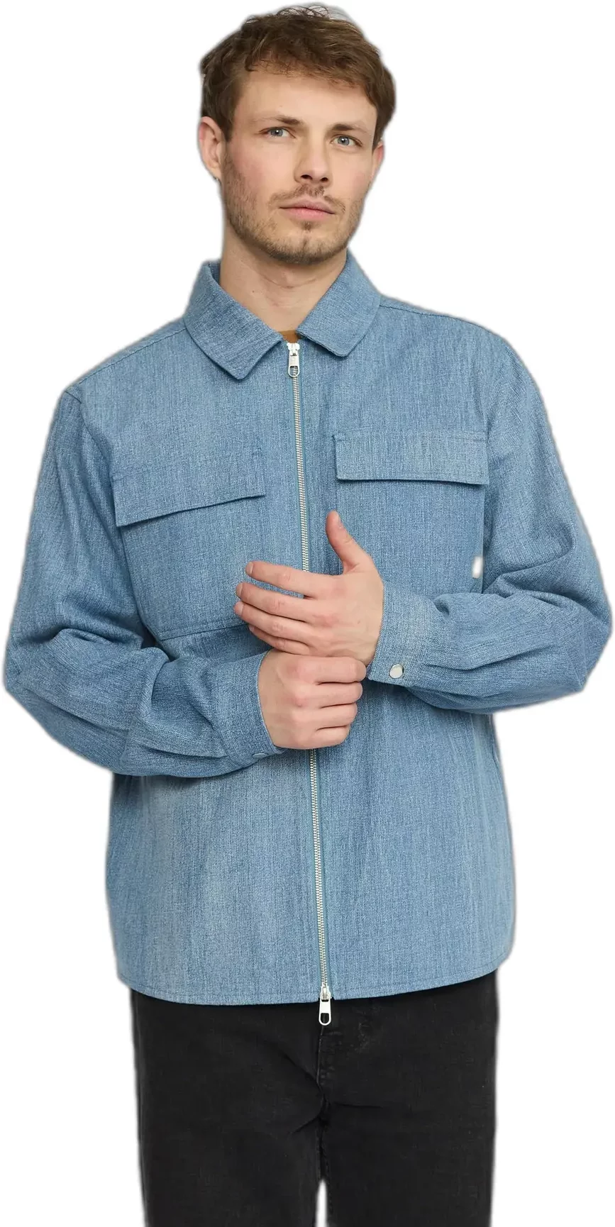 Zip-up denim shacket Revolution Worker