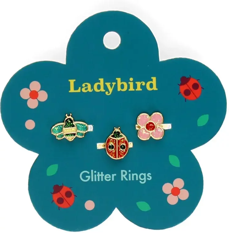 Glittery ladybird rings Rex London