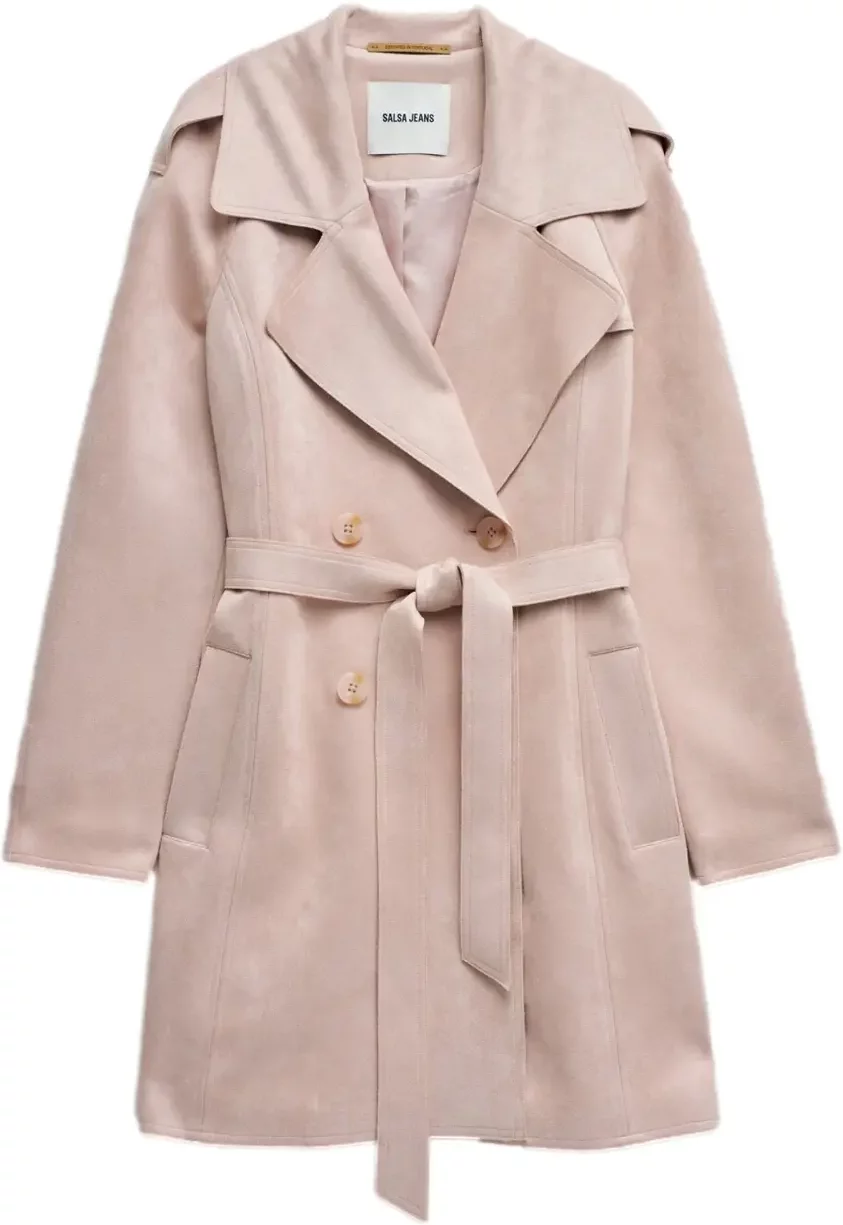Women's suede coat Salsa Jeans Trench