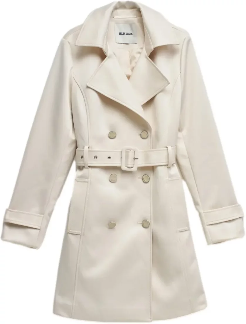 Satin Trench Coat Women Salsa Jeans
