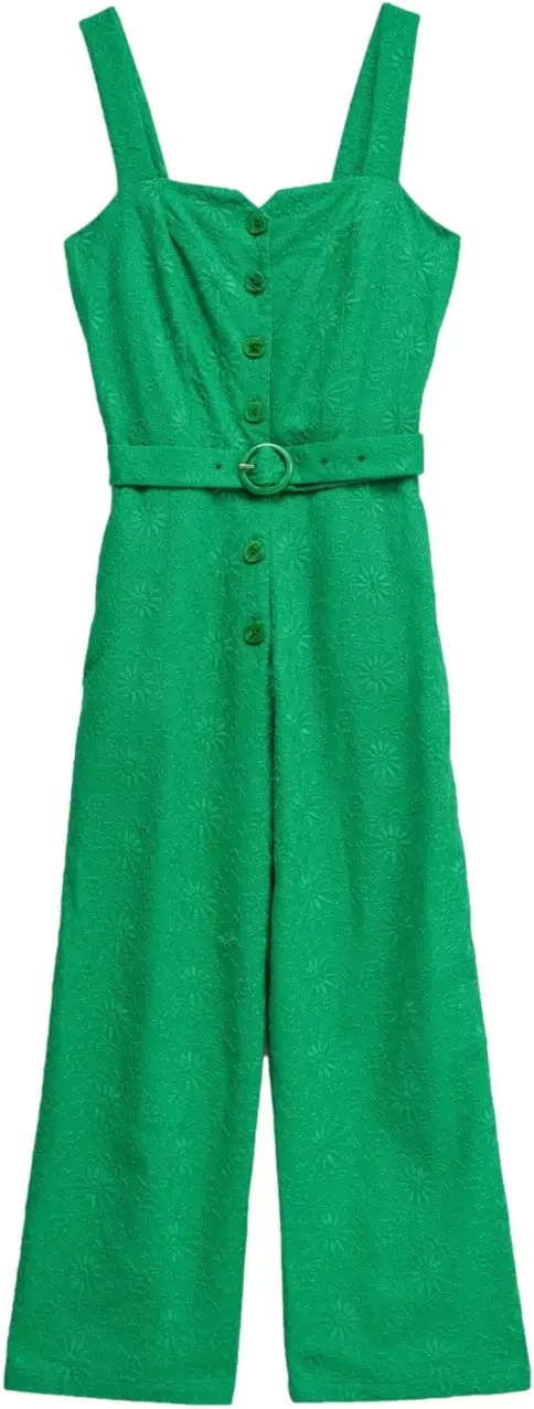 Embroidered Linen Jumpsuit Women Salsa Jeans
