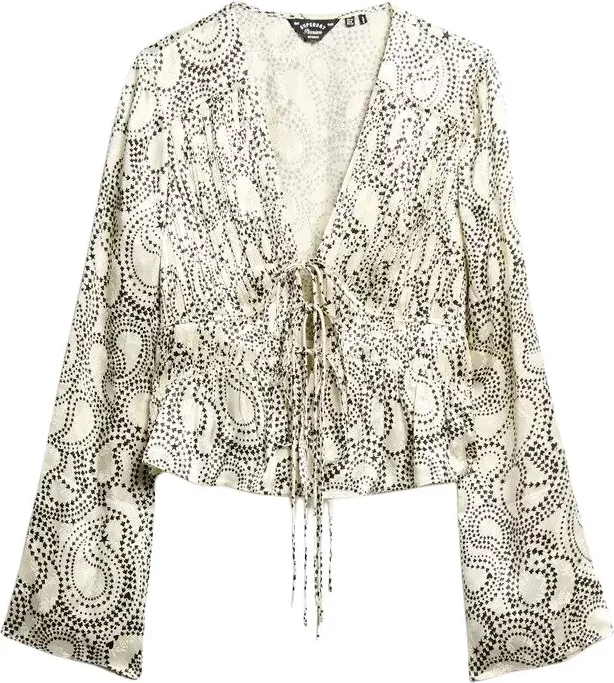 70s-style pleated blouse for women Superdry