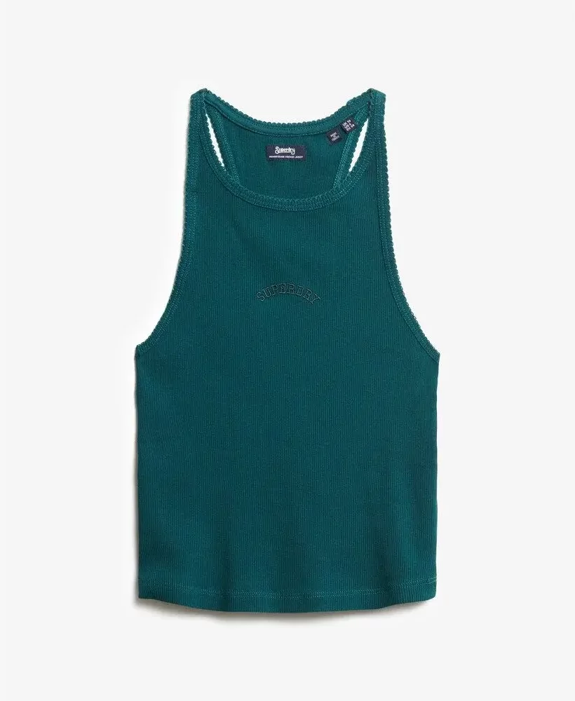 Women's racerback tank top with logo Superdry Essential