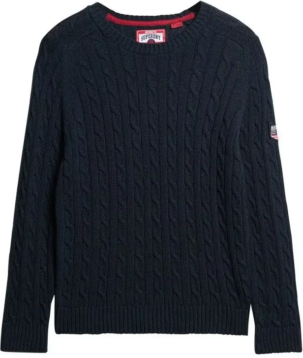 Chunky cable knit jumper women Superdry