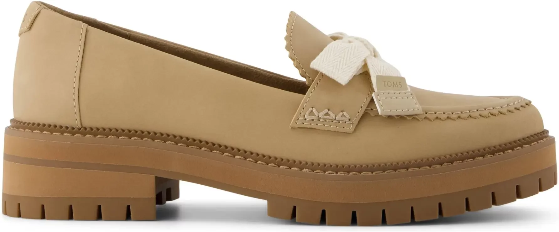 Women's leather loafers Toms Cara Bow