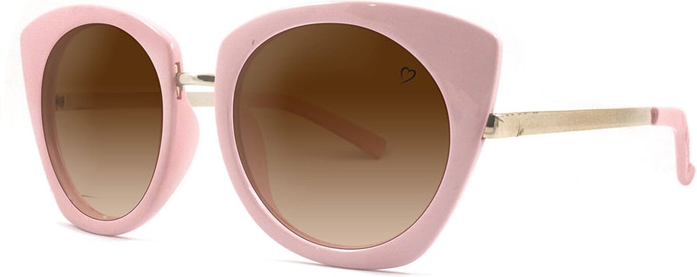 Ruby Rocks Womens Ibiza Brown Lens Cat Eye Sunglasses - Pink