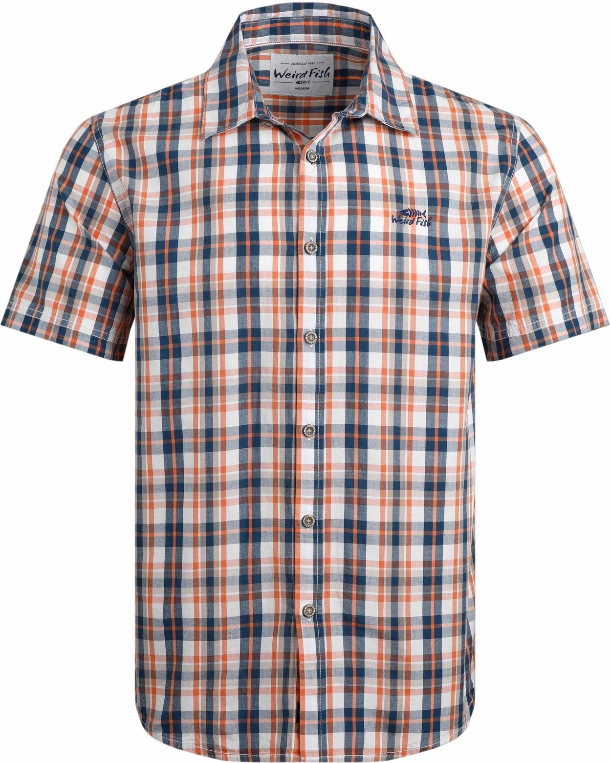 Weird Fish Sunnymead Short Sleeve Check Shirt Mango Size 2XL