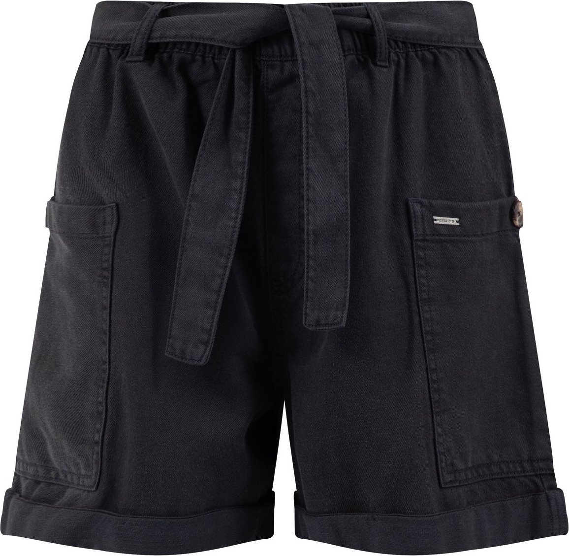 Weird Fish Cynthia Cotton Twill Shorts Midnight Size 12