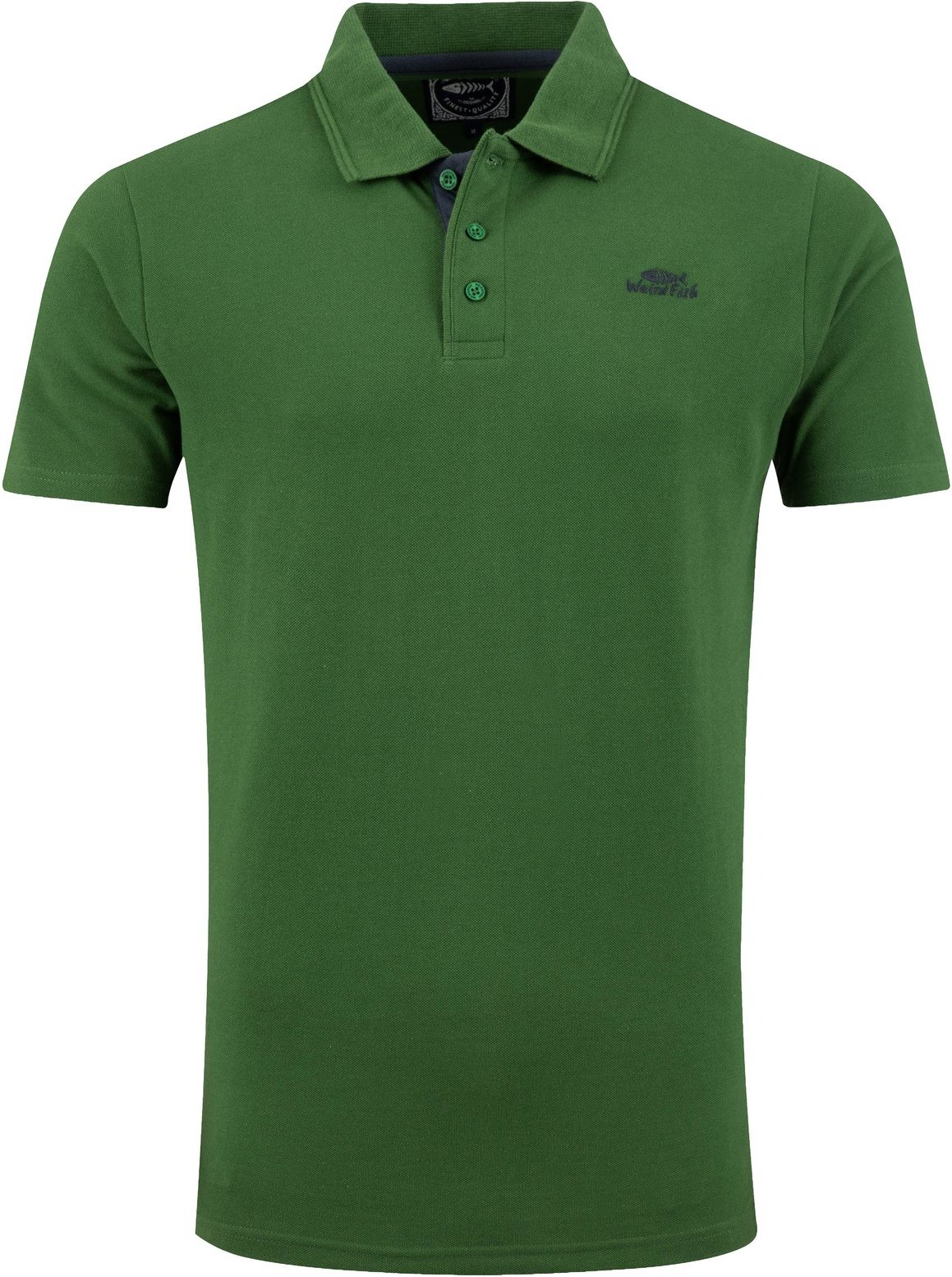 Weird Fish Miles Pique Polo Shirt Irish Moss Size M