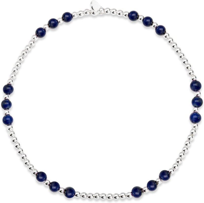 John Greed Signature Silver Lapis Lazuli Trio IMERAKI Bracelet