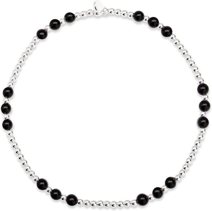 John Greed Signature Silver Onyx Trio IMERAKI Bracelet