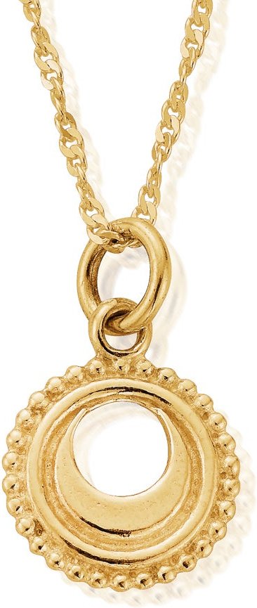 ChloBo Gold Plated Tiny Twisted Rope Chain Sacral Chakra Necklace