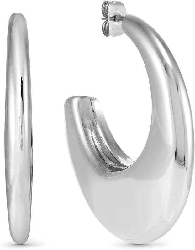 Nomination Ecclettica Steel Medium Drop Hoop Earrings