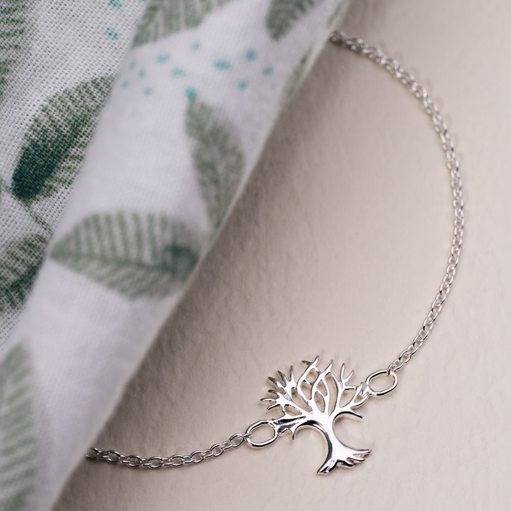 John Greed Tempest Wald Silver Tree of Life Branch Bracelet