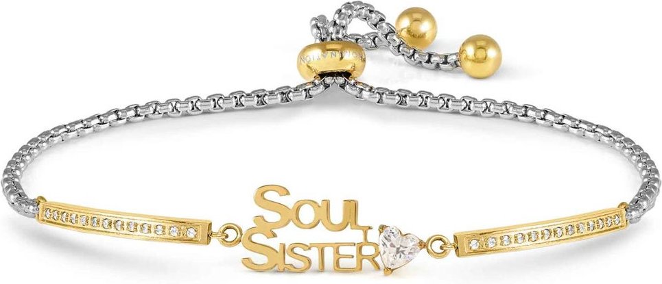 Nomination Milleluci Gold Plated Zirconia Soul Sister Bracelet