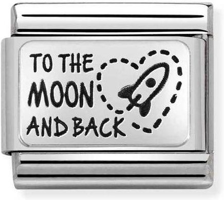 Nomination Classic Silver To The Moon And Back Charm