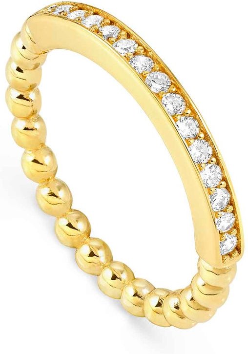 Nomination Lovecloud Gold Plated CZ Bar Ring