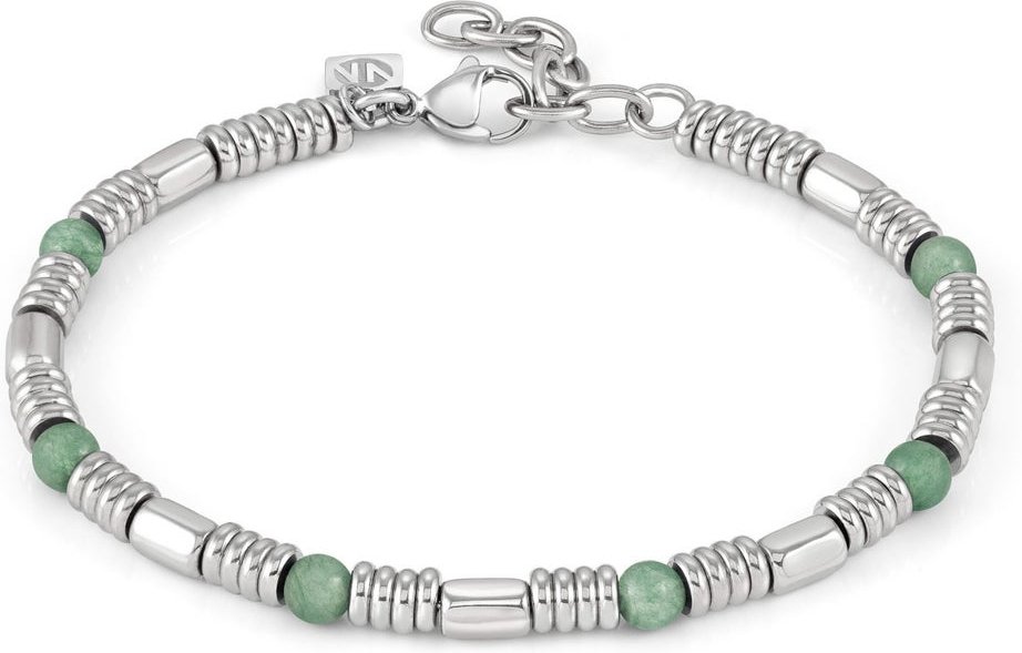 Nomination Instinct Stainless Steel Rings Green Aventurine Stone Bracelet
