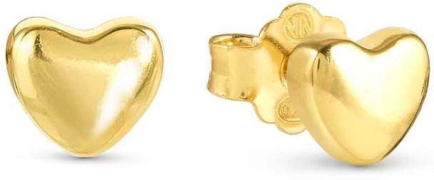Nomination Armonica Gold Plated Heart Stud Earrings