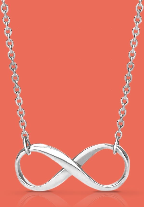 John Greed Portrait Muse Silver Infinity Necklace
