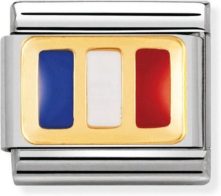 Nomination Classic Gold & Enamel France Charm