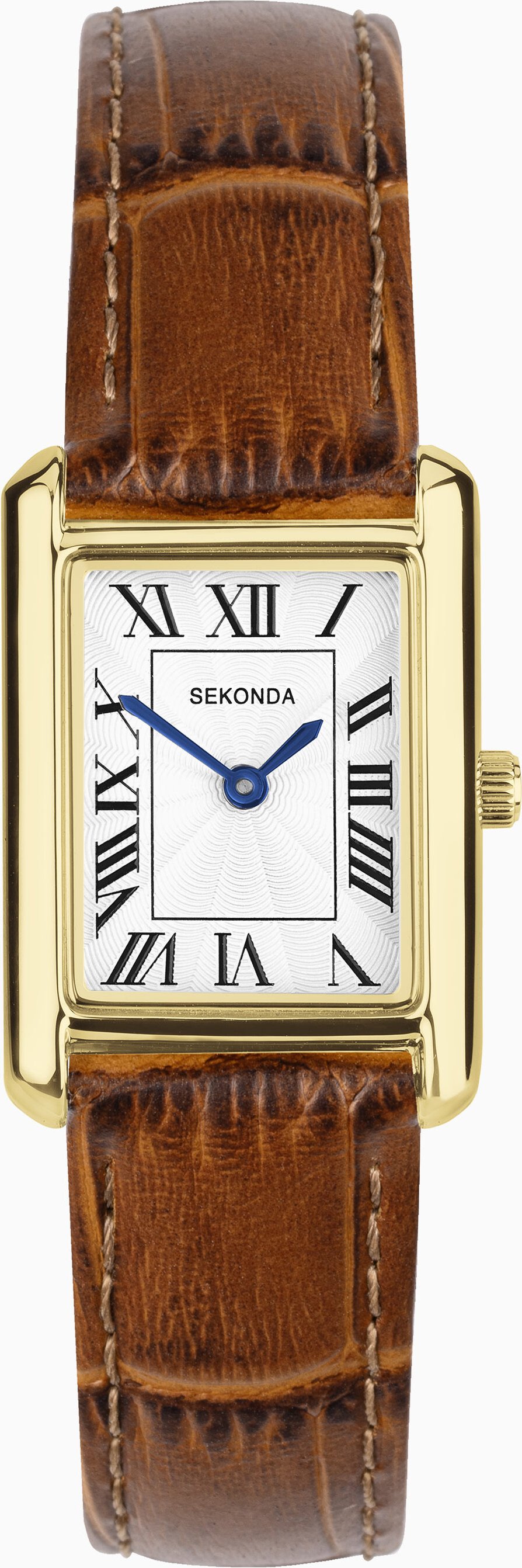 Sekonda Sekonda Colette Ladies Watch | Gold Alloy Case & Brown Leather Strap with White Dial | 40695
