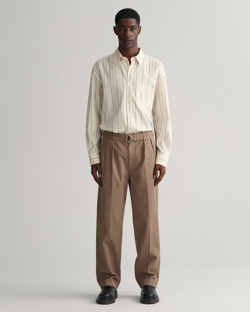 GANT Men Belted Pleated Chinos