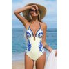 Cupshe Promotion de 22% sur le maillot de bain floral col licou et dos ouvert