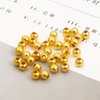 Joom Perles métalliques lisses 100 à 1000 pièces accessoires de bricolage fournitures pour la fabrication de bijoux 24mm 06mm 500pcs