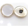 Joom Lot de 10 magnifiques boutons à tige ronde de couleur or nacré pour chemisier manteau vêtements accessoires pour femme 115mm