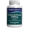 Simply Supplements Promotion Réduction de 30 % sur les graines de courge 2000 mg