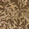 Tissus de rêve Réduction de 29 % sur le jacquard en laine au motif feuillage marron