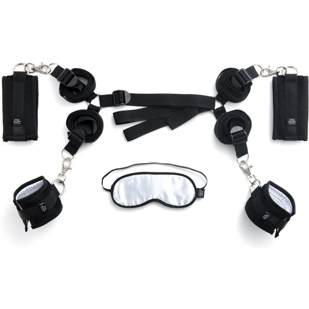 Fifty Shades of Grey – Hard Limits Kit de Bondage – Système Sous le Lit