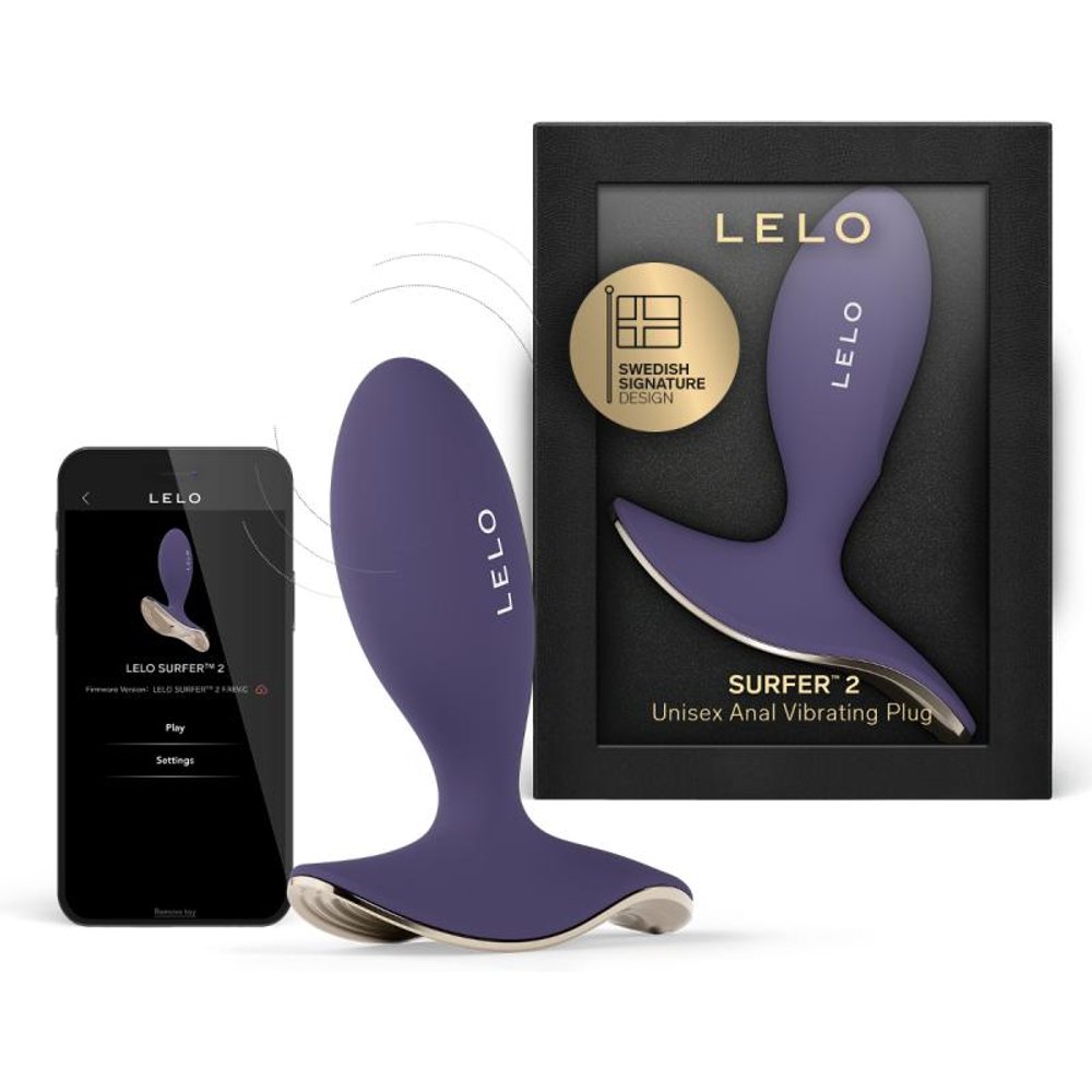 LELO - SURFER 2 Plug Anal Vibrant - Cyber Purple