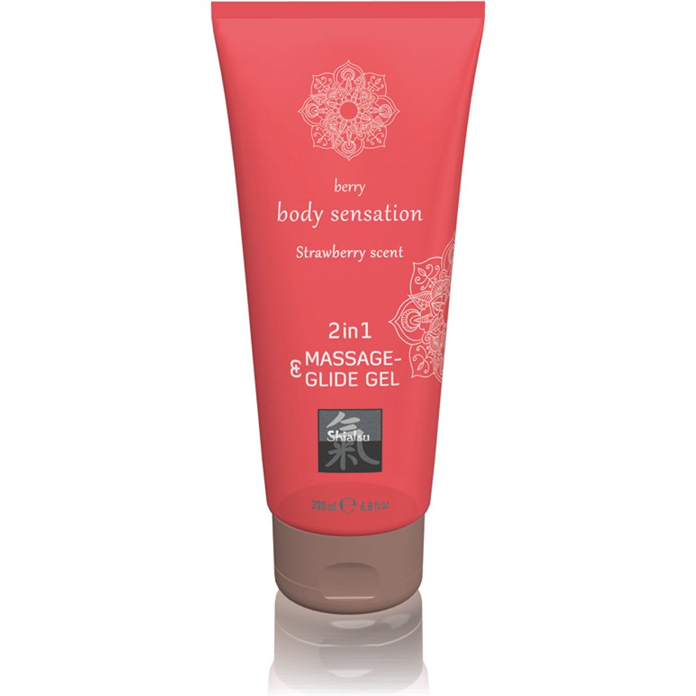 Gel de massage et glisse 2 en 1 - Fraise