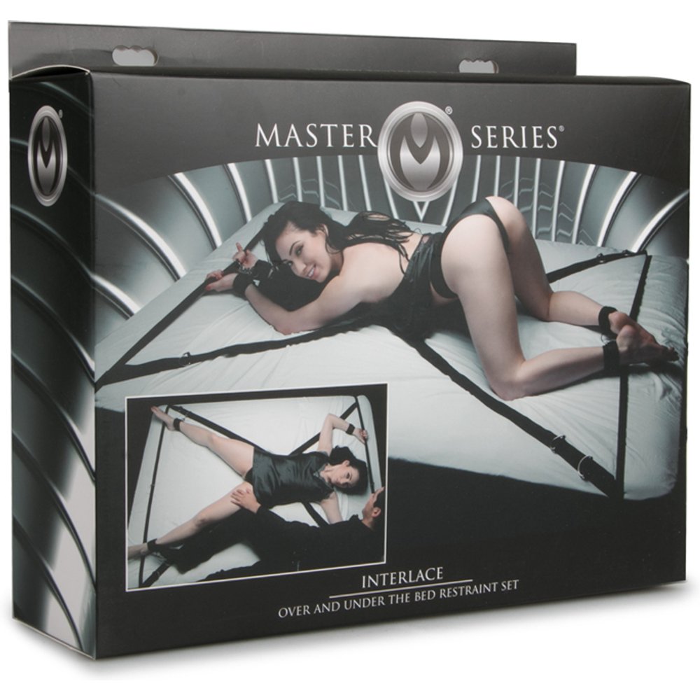 XR Brands - Ensemble de bondage pour lit - Noir