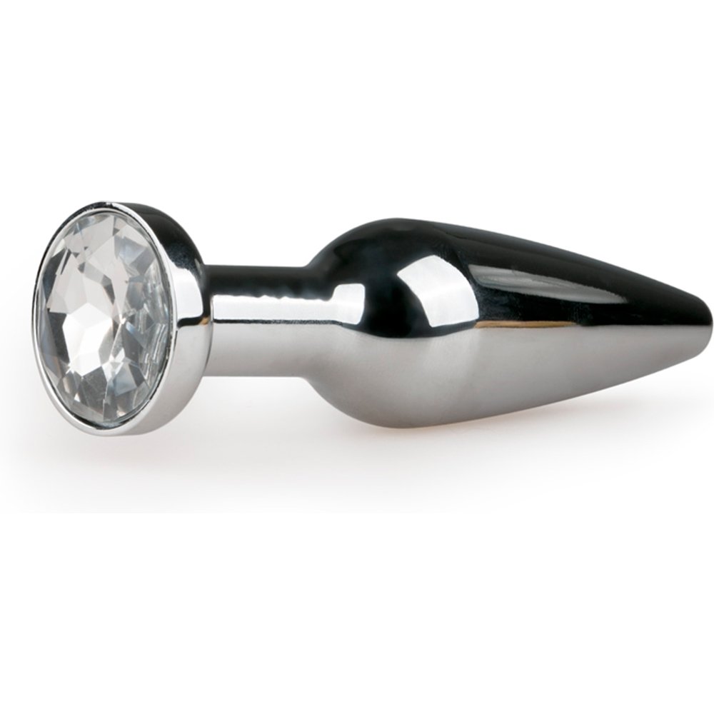 EasyToys - Plug anal métallique long - Diamant - L
