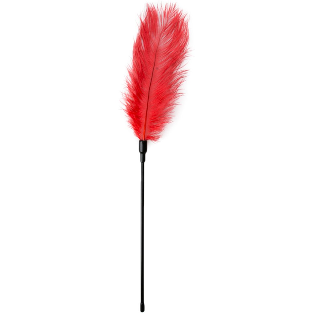 Easytoys Fetish - Fouet à plumes rouge