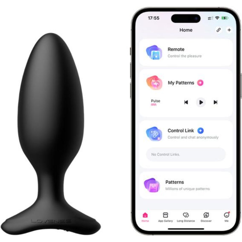 Lovense - Plug anal vibrant connecté "Hush 2" - Noir