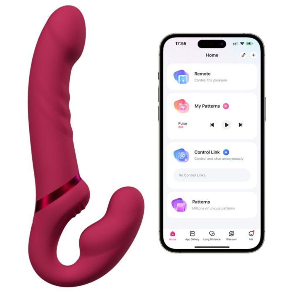 Lovense - Lapis Gode Ceinture Sans Bretelles - Rose