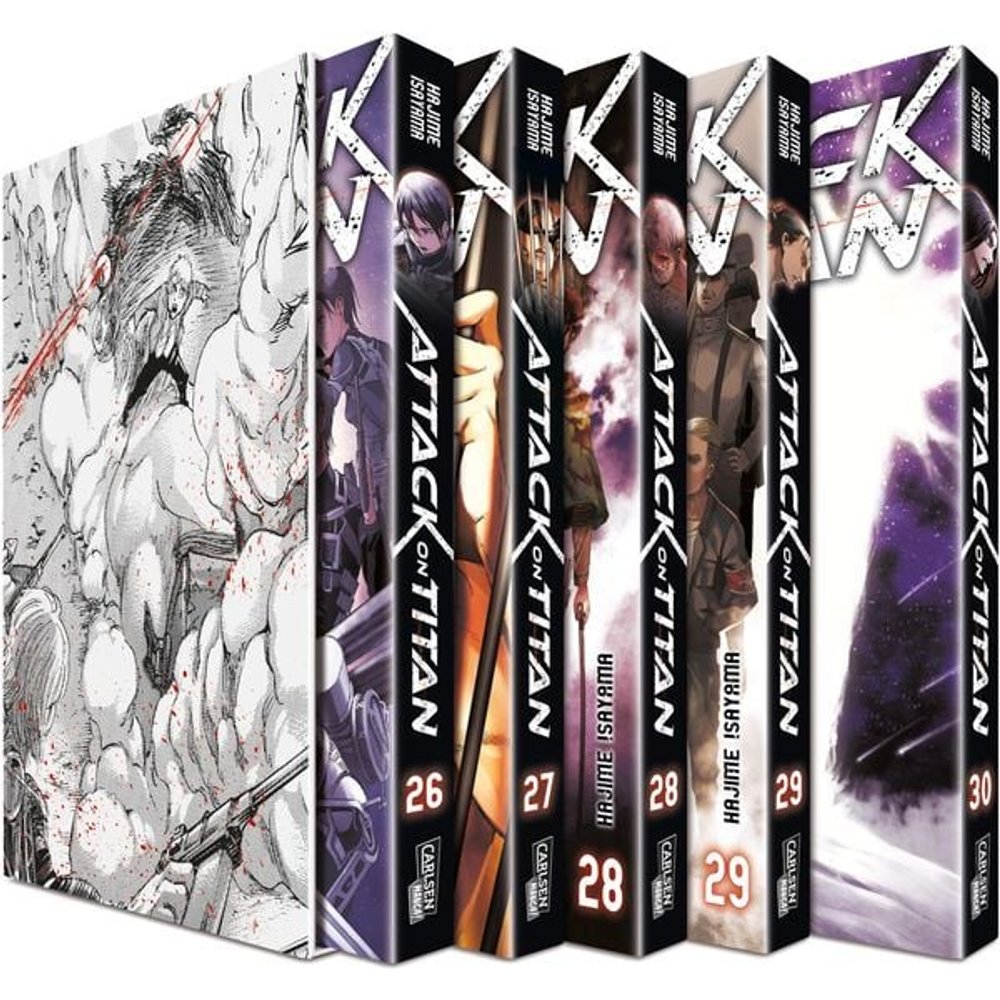 Attack on Titan, Bände 26-30 im Sammelschuber mit Extra