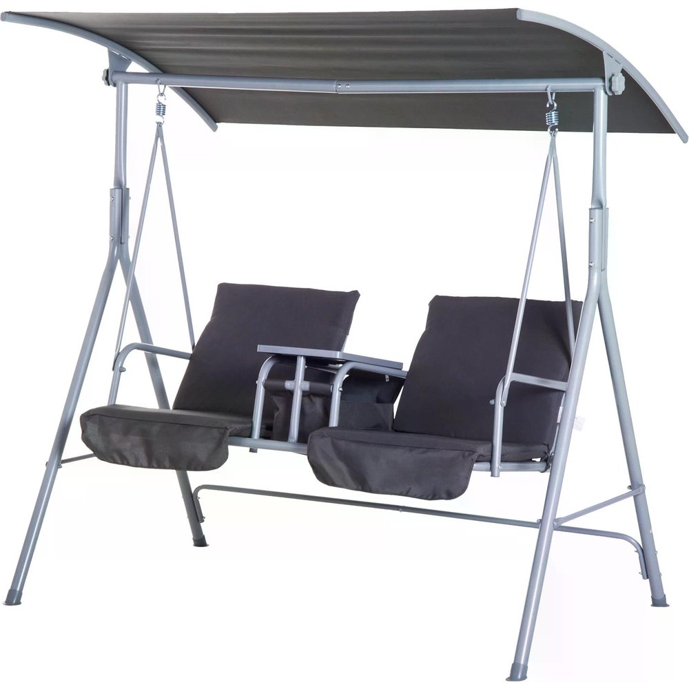 Example: Steel Frame 2 Seater Swing Chair w Table