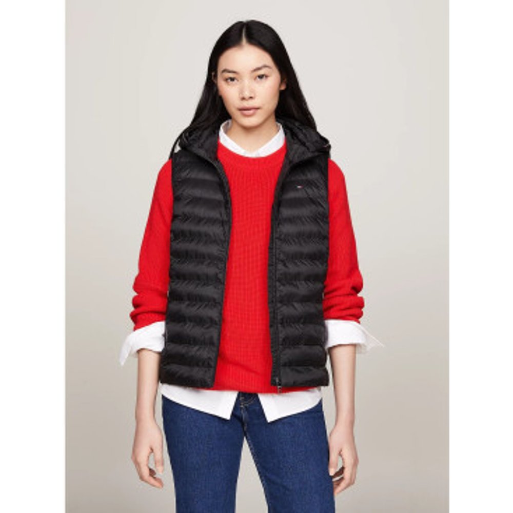WW0WW42051 Gilet matelassé en duvet (L), Casuel, Sans manches / bretelles, Durable, Nylon recyclé - Tommy Hilfiger - Modalova