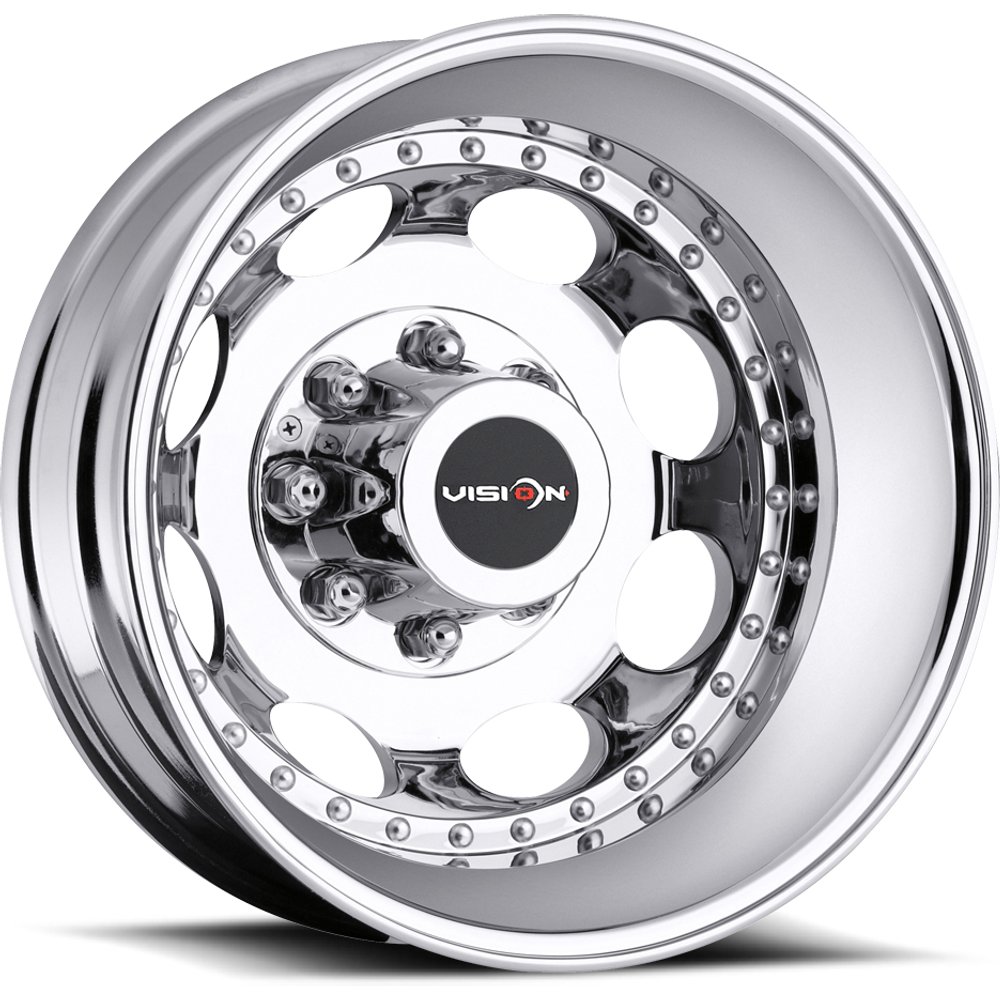 Vision HD Wheel 181 Hauler Dually Chrome - 19.5x6.75 - 8x165.1 Bolt Pattern - -143 Offset Rims