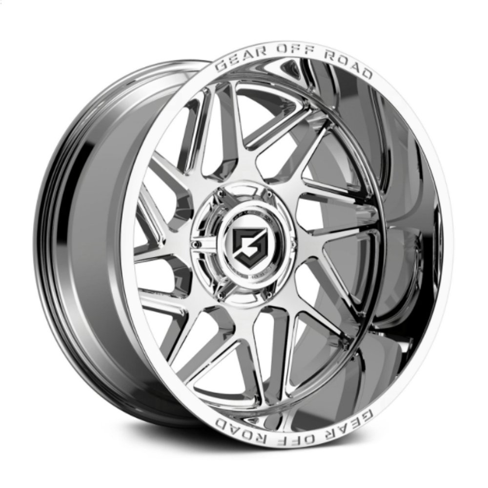 Gear Off Road Wheel 761C Ratio Chrome - 18x9 - 8x180 Bolt Pattern - 18 Offset Rims