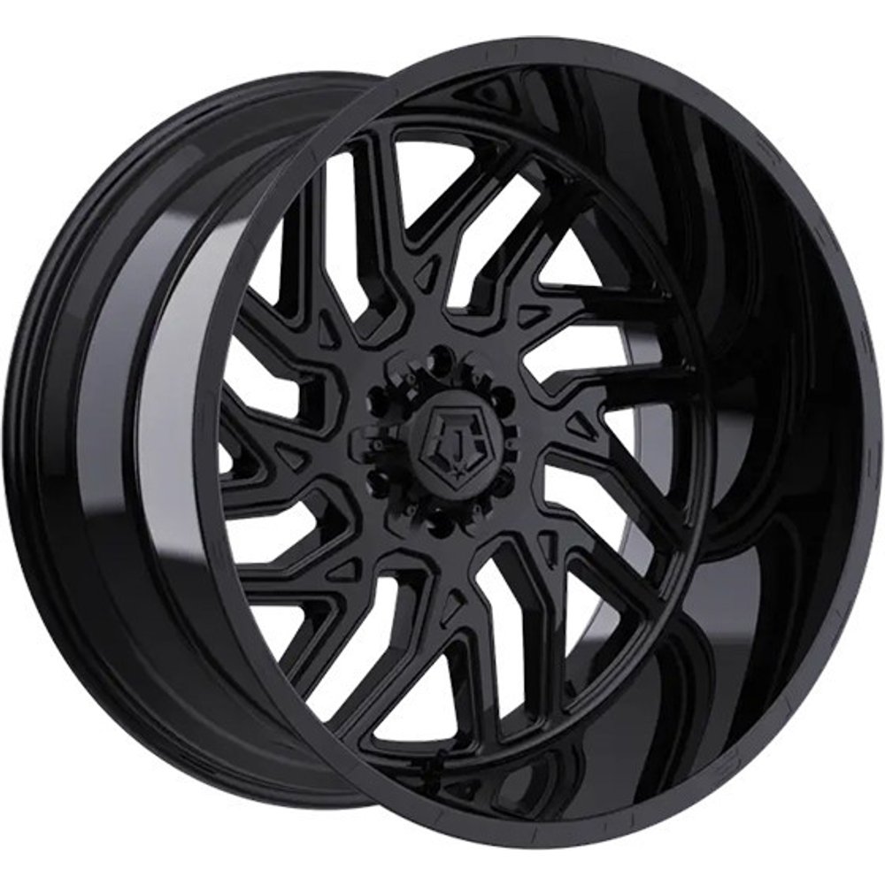 TIS Wheel 544B Gloss Black - 24x14 - 8x165.1 Bolt Pattern - -76 Offset Rims