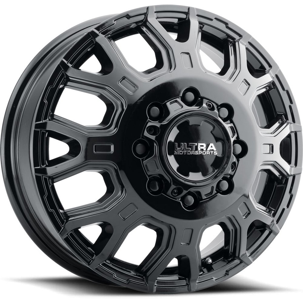 Ultra Wheel 022RBK Scorpion Dually Black - 17x6.5 - 8x165.1 Bolt Pattern - -140 Offset Rims