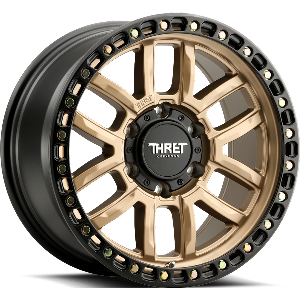 Thret Offroad Wheel Blaze Bronze With Matte Black Ring - 18x9 - 8x170 Bolt Pattern - 18 Offset Rims
